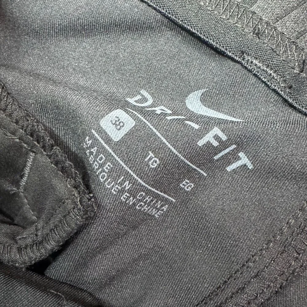 Nike Golf Pants Men's Black Flat Front Modern‎ Fit Lightweight Athletic